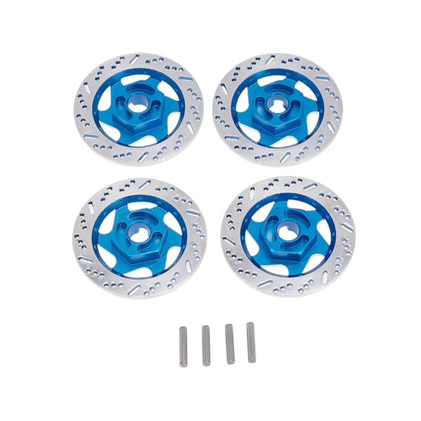 Disco de freno RC Cars Metal Rueda RONE HEX HUX Adaptador Control remoto Modelo Carrera de automóviles en las piezas de la carretera para el control de la velocidad Paquete azul oscuro de 4 Guardurnaity FN001646-02