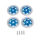 thumbnail image 1 of Disco de freno RC Cars Metal Rueda RONE HEX HUX Adaptador Control remoto Modelo Carrera de automóviles en las piezas de la carretera para el control de la velocidad Paquete azul oscuro de 4 Guardurnaity FN001646-02, 1 of 6