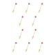 thumbnail image 1 of Moyic Estilo de dibujos animados Adorable Vajilla Reutilizable Lavable Revolviendo Vajilla Pastel Postre Cubiertos Rosquilla Tenedor Rosa Rosquilla Tenedor Rosa Roja 10Conjunto, 1 of 6