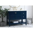 thumbnail image 2 of 42 inch Single Bathroom Vanity in Blue with Backsplash, 2 of 7