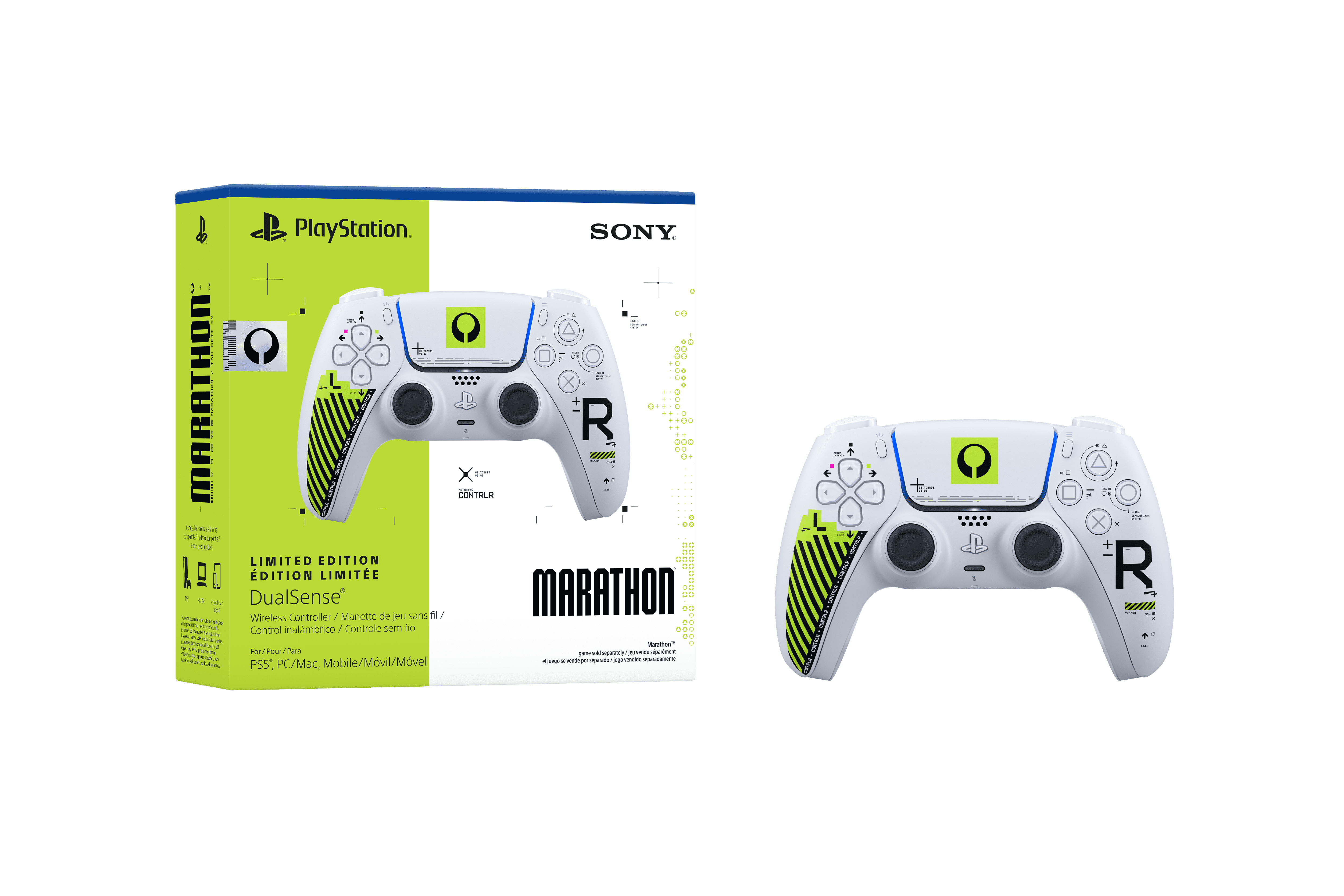 PlayStation DualSense Wireless Controller – Marathon Limited Edition USB Type-C Video Game Joysticks for PC Windows & Mac, Android & iOS, Marathon, 1 Pack