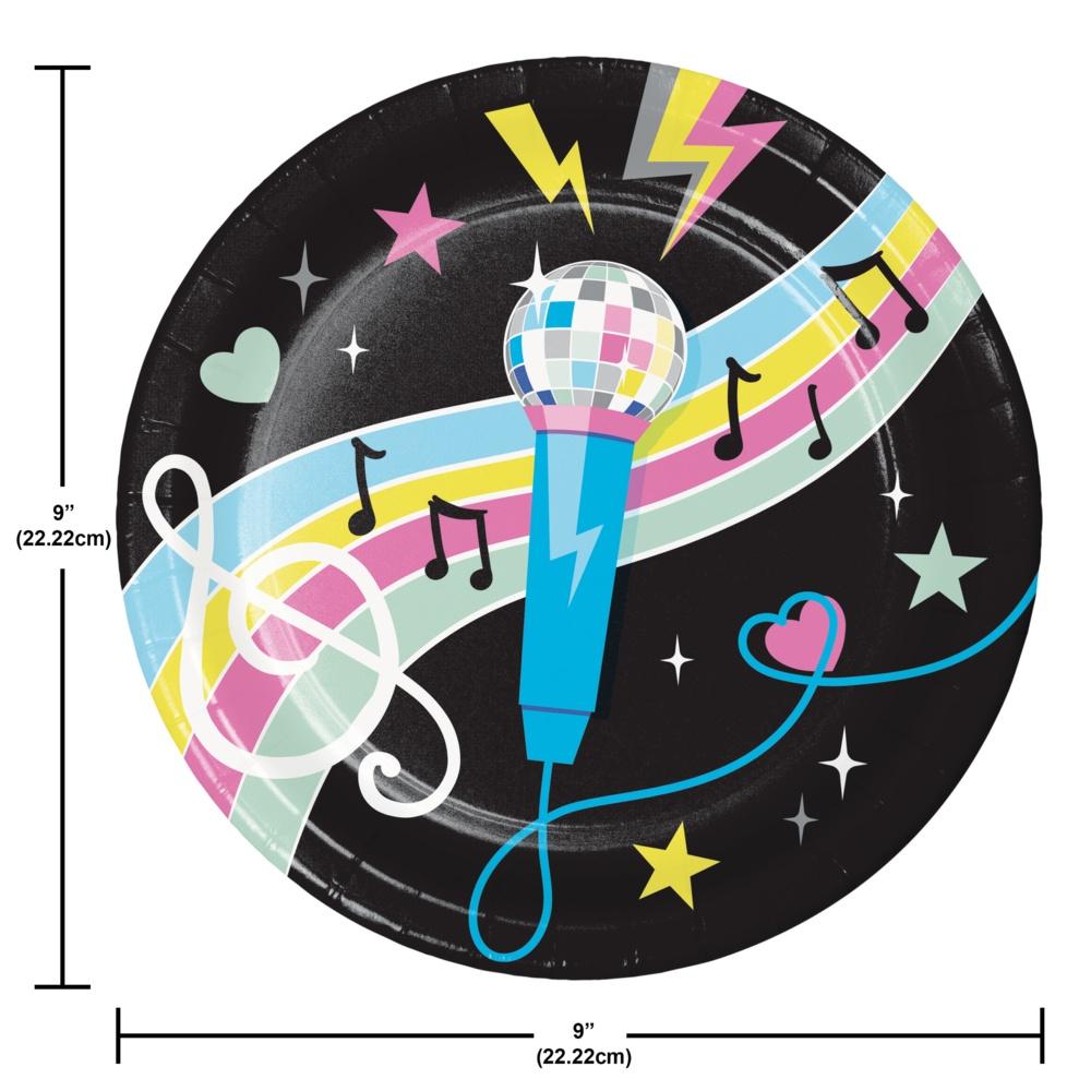 Birthday Beats Disco Party Tableware and Decor Set, Serves 8