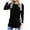 Black, variant on Antinious Womens Button Down Shirts Long Sleeve Solid Round Neck Pullover Workout Tops,Winter Sweatshirt for Women,Going Out Tops for Women,Blue,L