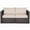 Brown, variant on Canddidliike Patio Furniture Sets, 2PCS Patio Rattan Sectional Conversation Sofa Set-Navy, Wicker Sofa Small Patio Conversation Couch for Garden, Poolside