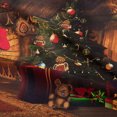 thumbnail image 3 of Tapiz con temática navideña, tapiz pequeño para colgar en la pared con diseño navideño, manta de pared, para dormitorio, sala de estar, 3 of 5