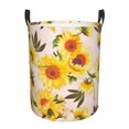 thumbnail image 1 of XMXT Collapsible Laundry Basket, Sunflowers Pink Print Waterproof Laundry Hamper, 40L Multicolor, 1 of 8