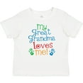 thumbnail image 3 of Inktastic My Great Grandma Loves Me for Grandson Boys or Girls Baby T-Shirt, 3 of 5