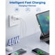 thumbnail image 4 of Bloque de carga USB C Kuewtya de 40 W, paquete de 2, 4 puertos tipo C, blanco, 4 of 7