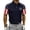#01 Navy, variant on 250 Anniversary Polo Shirts for Men Usa Flag Print Short Sleeve Lapel Collar V Neck T-Shirt Independence Day Patriotic Star Regular Fit Workwear Tshirts, 3XL, #01 Army Green