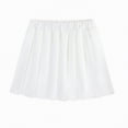 thumbnail image 3 of NIEWTR Girls Uniform Pleated Skirt Elastic Waist Plaid A-line Skirts Tennis Sport Casual Dress Outerwear for Girl 3-14 Years(A01-White,14-15 Years), 3 of 9