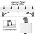 thumbnail image 5 of Bestoffice 6FT Picnic Table Folding Table Camping Table Plastic Table Fold Up Table Lock,White, 5 of 7