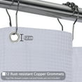 thumbnail image 5 of Haperlare Waffle Shower Curtains for Bathroom 72 inch Thicken Fabric Waterproof Waffle Weave Bathroom Curtains Shower, White, 5 of 7