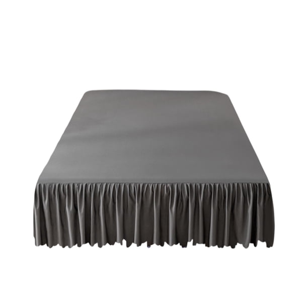 Sábanas de Cama de Algodón Falda de Cama de Color Sólido, Sábanas de Borde de Algodón Lavadas Simples, Tapa de Cama, Sábanas de Cama, Cubierta Protectora a Prueba de Polvo Y Antideslizante