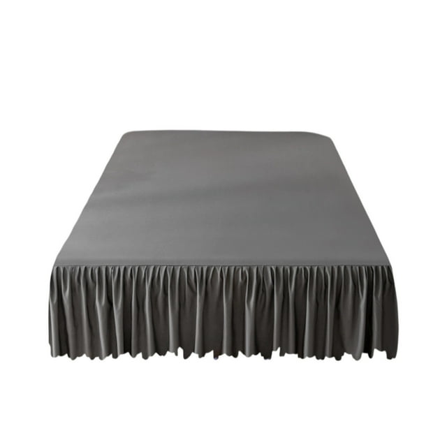 JASKFLY Polyester-Cotton Bed Skirt 1-Pack Solid Color Bed Skirt