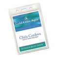 thumbnail image 3 of Secure Top Heavy-Duty Badge Holders, Vertical, 3w X 4h, Clear, 25/pack | Bundle of 5, 3 of 4
