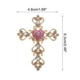 thumbnail image 3 of Unique Bargains 1 Pc Phone Case Decoration Cross-shaped Mobile Phone Case Decorations Pink, 3 of 5