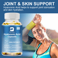 thumbnail image 6 of 3 PACK Hyaluronic Acid Supplements 250mg | with Biotin 5000mcg & Vitamin C 25mg, 3 in 1 Support - Skin Hydration, Joint Lubrication, Hair and Eye Health, 480 Vegetarian Capsules, 6 of 6