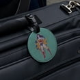 thumbnail image 5 of Wonder Woman Vintage Woman Round Leather Luggage Card Suitcase Carry-On ID Tag, 5 of 6