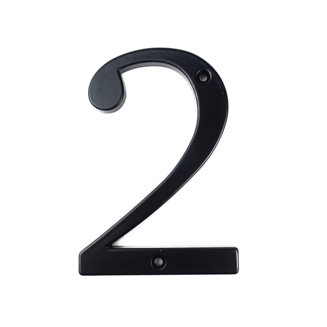 Número de casa HASWARE de aleación de zinc negro de 10 cm