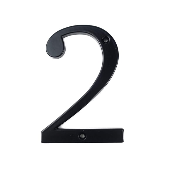 Número de casa HASWARE de aleación de zinc negro de 10 cm