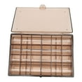 thumbnail image 2 of Earring Organizer Box, 3 Layers Large Capacity Jewelry Box Transparent 38 Grids Acrylic  For Home For Jewelry, 2 of 8
