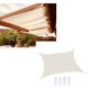 thumbnail image 3 of Cubierta de La Piscina Del Patio Trasero Del Patio Del Toldo Del Jardín Del Bloque ULTRAVIOLETA de La Vela de La Sombrilla Impermeable Blanco Soledad Sun Shade Sail, 3 of 6