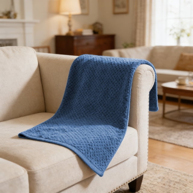 Soft Absorbent Quick Dry Waffle Weave Bath Towel for Bathroom Hotel Spa Machine Washable 5 Colors