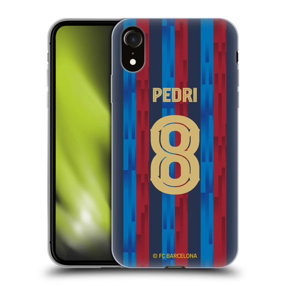Head Case Designs Officially Licensed FC Barcelona 2022/23 Players Home Kit Pedri Soft Gel Case Compatible with Apple iPhone XR