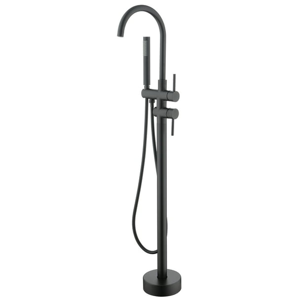 Freestanding bathtub faucet Highflow, matte black freestanding bathtub