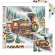 thumbnail image 1 of 5D DIY Con Cuentas Cuadradas Kit Tren Navidad Del 45x45cm, 1 of 9
