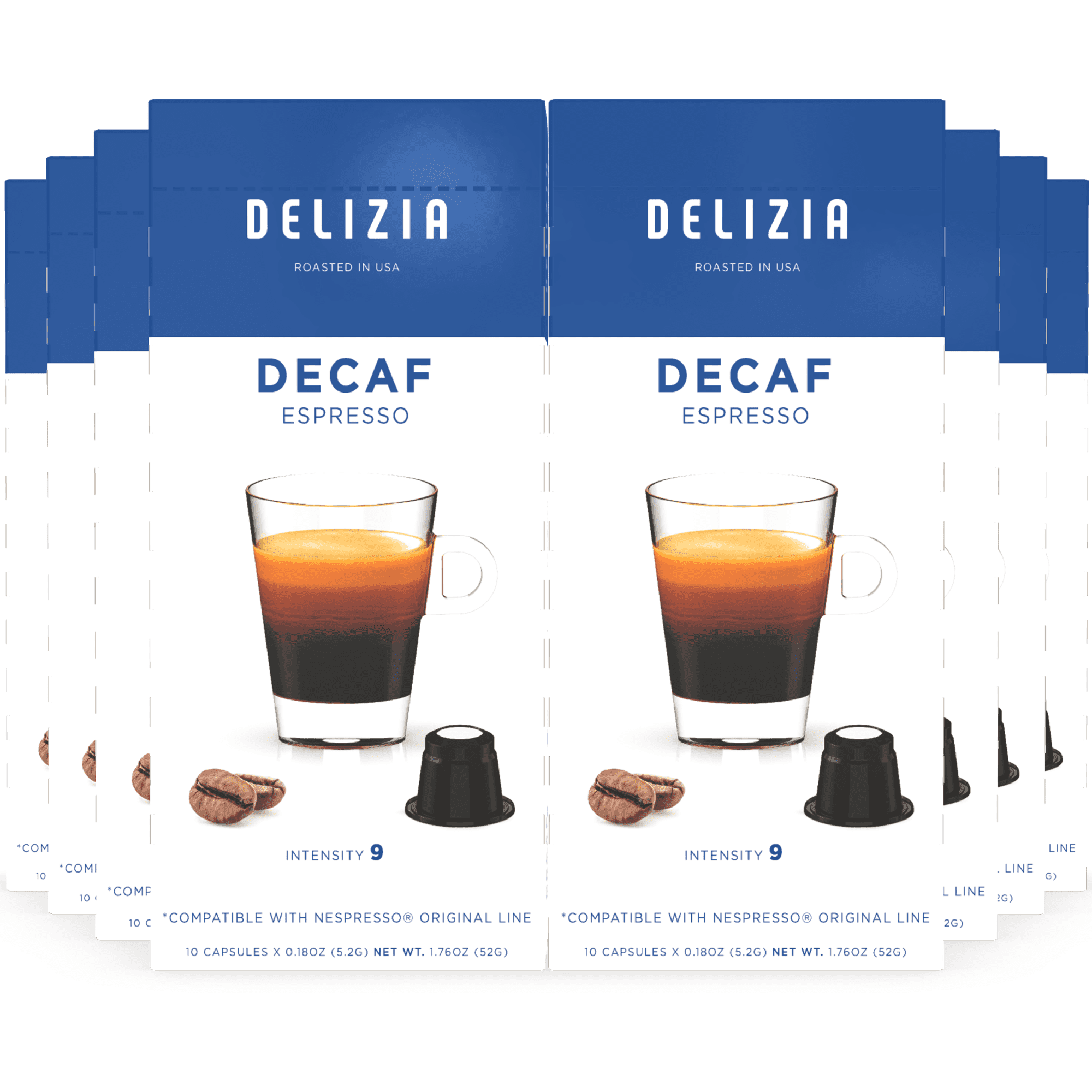 Miscela d'Oro Espresso Decaf Capsules 100 ct Espresso Point Compatible 