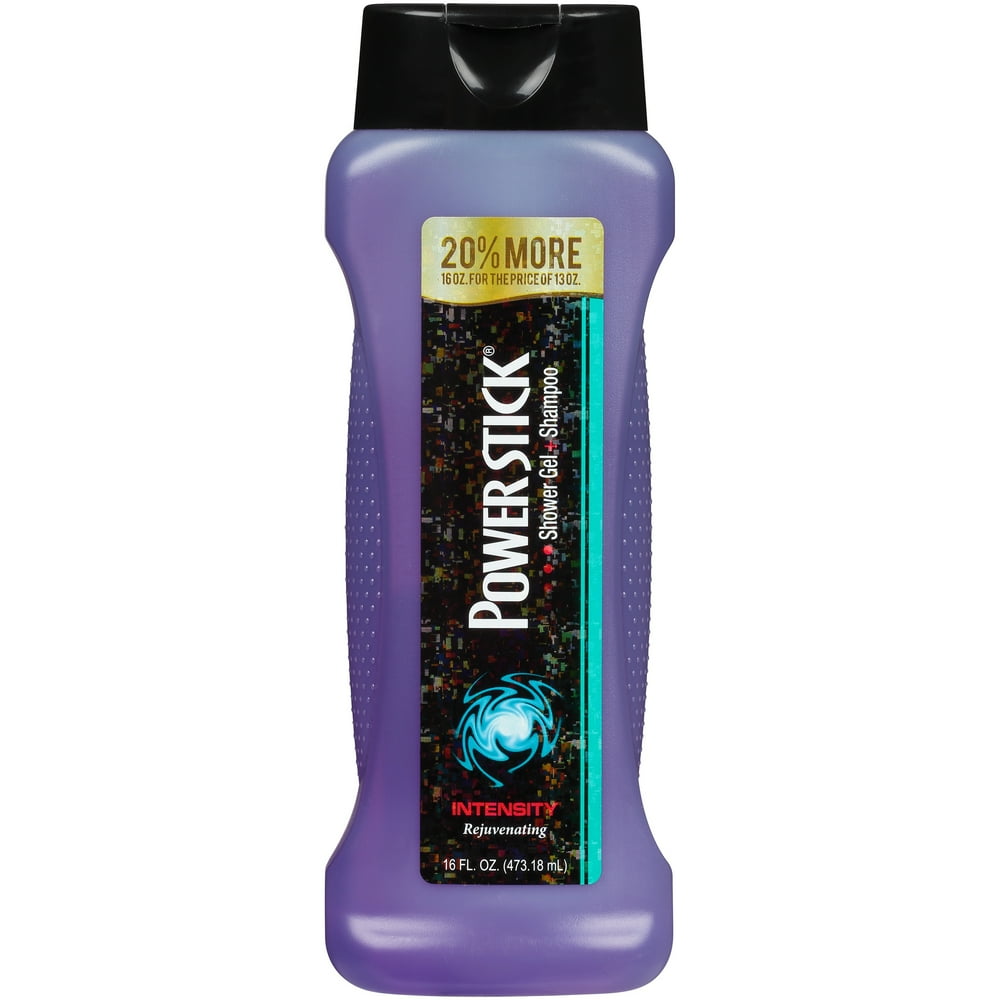 Power Stick Intensity Shower Gel 21 Shampoo 16 oz.