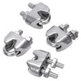 thumbnail image 2 of 2mm 1/16 Inch Stainless Steel Wire Rope Cable Clamp Fastener 12pcs, 2 of 5