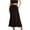 Black, variant on yillto Women's Summer Skirts High Waist Pleated Flowy Lightweight Long Skirts for Beach Vacation
