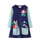thumbnail image 4 of Vestido de primavera y otoño para niñas, estilo europeo y americano, vestido de manga larga para niñas, vestido de princesa de algodón tejido con dibujos animados para niñas, 4 of 6