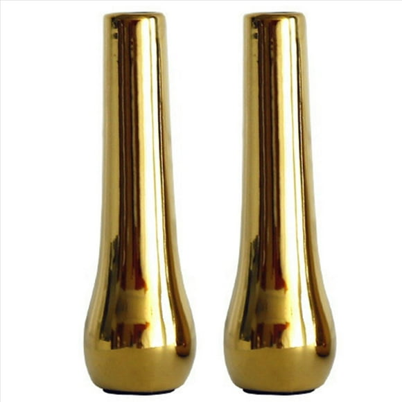 2X Nordic Home Office Desktop Decoration Luxury Vases Plated Gold Vase Dried Flower Vase Ceramic Vase Modern Mini Vase A,2 x Vases,Gold