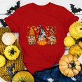thumbnail image 6 of Women's Casual Pumpkin Print T Shirt Short Sleeve Crewneck Loose Fit Tee for Everyday, 6 of 6