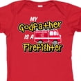 thumbnail image 4 of Inktastic My Godfather is a Firefighter with Fire Truck Boys or Girls Baby Bodysuit, 4 of 5