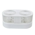 thumbnail image 2 of Double Fan, Three Levels Adjustable Desktop Fan  For Bedroom For Office For Living Room White, 2 of 8