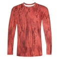 thumbnail image 5 of SGFCWSX Graphic Tee for Men,Lightweight Round Neck Casual Long Sleeve T-Shirt Red M, 5 of 5
