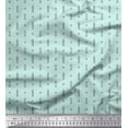 thumbnail image 1 of Soimoi polyester Crepe Fabric Curve Diamond & Clock Tower Architectural Decor Fabric Printed Yard 52 Inch Wide, 1 of 3