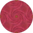 thumbnail image 1 of Ahgly Tapis Rond Lavable en Machine Intérieur Transitionnel Rouge Cramoisi, 3 Pieds Rond, 1 of 7