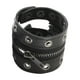 thumbnail image 1 of Pulsera de cuero PU con cremallera, accesorios de vestuario, cinturón ancho, joyería para Negro, 1 of 5