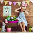 thumbnail image 4 of Happy Easter Basket Pre-Filled Surprise Jumbo Egg w/ Donald Daisy Plushie Balloon Eggs Peeps Candies & Reusable Plastic Egg-Shaped Container Spring Party Favors (Contents May Vary), 4 of 7