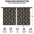thumbnail image 2 of Blackout Kids Curtains,Black Highland Cow Flower Pattern Childrens Insulated Curtains Set Of 2,Bedroom Essentials,Toddler Room Decor 42"x54", 2 of 5