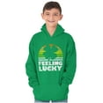 thumbnail image 3 of St Patricks Day Feeling Lucky Clover Youth Hoodie Boy Girl Teen Brisco Brands XS, 3 of 5