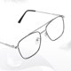 thumbnail image 2 of Gafas anti-azules Gafas con montura metálica retro Gafas generales para hombres y mujeres Cómodas, 2 of 5
