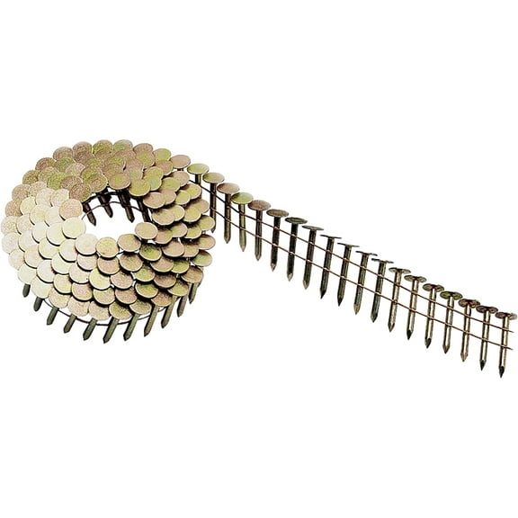 Bostitch CR3DGAL 1-1/4" Smooth Shank 15° Coil Roofing Nail 7,200 Count