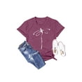 thumbnail image 2 of Anbech Dragonfly Shirts Women Graphic Tees Ladies Hiking Top Casual Summer Short Sleeve T Shirt, 2 of 6