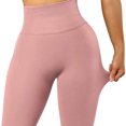 thumbnail image 3 of HAPIMO Discount Women's Yoga Pants Stretch Athletic Hip Lift Tights Tummy Control Workout Pants Slimming High Waist Running Yoga Leggings for Women Pink XXL, 3 of 5